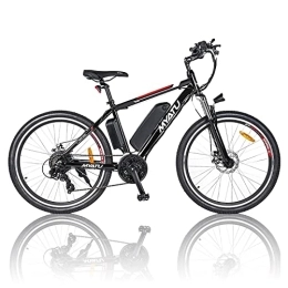 Meidom Elektrische Mountainbike Meidom E-Bike 26 Zoll Elektrofahrrad mit LCD Display, 36V 12.5Ah Lithium-Batterie, 250W Motor, Doppelscheibenbremsen, Shimano 21 Gänge E-Mountainbike