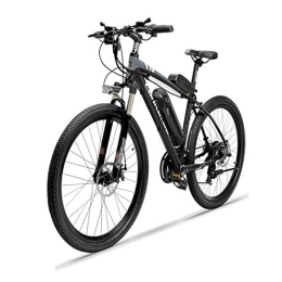 LRXG Fahrräder Mountainbikes Elektrisches Mountainbike Und Fahrrad Für Erwachsene 26 '' Hybridbikes Elektrofahrrad 250W Hochgeschwindigkeitsmotor 36V 10.4AH Aluminiumlegierungsrahmen Doppelscheibenbre(Color:schwarz)