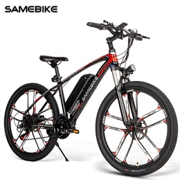 OUXI Fahrräder OUXI MY-SM26 Elektrofahrrad, 26-Zoll-Reifen e Bike mit 350 W 8Ah Lithiumbatterie, Erwachsenen Mountainbike Höchstgeschwindigkeit 30 km / h-Schwarz