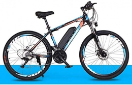 PARTAS Elektrische Mountainbike PARTAS Sightseeing / Commuting Tool - 26 Zoll Elektro Lithium Mountainbike 36V8AH / 10AH Fahrraderwachsene Variable Speed ​​Geländeenergie-Fahrrad (Color : Black blue 36V10A)