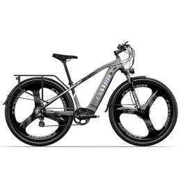 PRASHANT Elektrische Mountainbike PRASHANT CM-520 E-Bike 29" E-Mountainbike Abnehmbarer 48V 14Ah Akku Elektrofahrrad für Erwachsene (Gray)