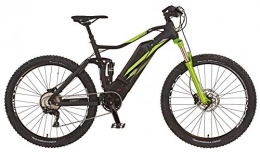 Prophete Elektrische Mountainbike Prophete Unisex – Erwachsene Graveler 20.ETM.20 Fully Mountain E-Bike 27, 5" AEG SportDrive, schwarz / Lemon, RH 48