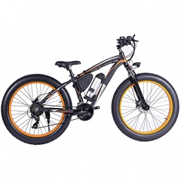 QTQZ Fahrräder QTQZ Mehrzweck-Elektrofahrrad für Erwachsene und Jugendliche Elektro-Mountainbike 26 Zoll Fettreifen Aluminiumlegierungsrahmen 7-Gang-Roller Mechanische Scheibenbremse 36 V 250 W Lithium-Batterie