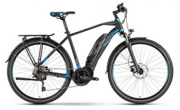 R Raymon Elektrische Mountainbike RAYMON E-Tourray 5.0 Pedelec E-Bike Trekking Fahrrad grau / blau 2019: Größe: 52cm