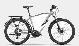 RAYMON Elektrische Mountainbike RAYMON E-Tourray 8.0 Damen Pedelec E-Bike Trekking Fahrrad grau / weiß 2019: Größe: 48cm
