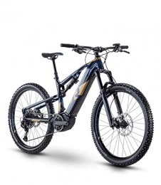 RAYMON Fahrräder RAYMON Fullray E-Seven 8.0 27.5'' Pedelec E-Bike MTB blau / goldfarben 2021: Größe: 48 cm / L