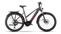RAYMON Elektrische Mountainbike RAYMON Tourray E 8.0 Damen Pedelec E-Bike Trekking Fahrrad grau / rot 2021: Größe: 52 cm / M