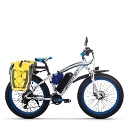 RICH BIT Fahrräder RICH BIT TOP-022 E-Bike 26" 21 Gänge & Hinterradmotor für MTB 17Ah Elektrofahrrad mit Federgabel (blau)