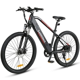 Samebike Fahrräder SAMEBIKE MY275 E Bike Mountainbike E Bike 27.5 Zoll Elektrofahrrad Elektrisches Fahrrad Mountainbike Shimano 21-Gang mit 48V Abnehmbar Lithium-Batterie（schwarz）