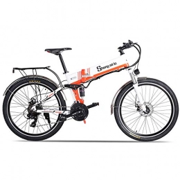 Shengmilo Elektrische Mountainbike Shengmilo 7 / 15 MX01 / MX02 / M80, Elektrofahrrad, 26-Zoll-E-Bike, Aluminiumlegierungsrahmen, Man Woman E-Bike (M80 500w, Orange)