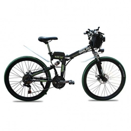 suyanouz Fahrräder Suyanouz 21 Speed-Elektro-Bike Folding Electric Mountain Fahrrad Erwachsene ElektrofahrrDer 24 Und 26Inch Lithium-Batterie-Elektrisches Fahrrad, 26Inch Schwarz