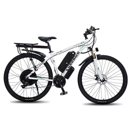 TAOCI Elektrische Mountainbike TAOCI E-Bikes für Erwachsene, Mountainbike, Magnesiumlegierung, E-Bikes für jedes Gelände, 29 Zoll, 48 V, 13AH, Abnehmbarer Lithium-Ionen-Akku, für Outdoor, Radfahren, Reisen, Workout, Weiß