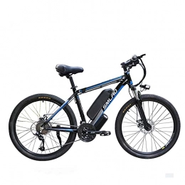 UNOIF Fahrräder UNOIF Bike Mountainbike elektrisches Fahrrad mit 21-Gang-Shimano-Übertragungssystem, 350W, 13AH, 36V-Lithium-Ionen-Akku, 26" Zoll, Pedelec City Bike Leichte, Black Blue
