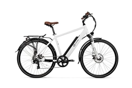 Varaneo Elektrische Mountainbike Varaneo E Bike Trekkingrad Herren 250W 25km / h 522Wh Weiß Pedelec 7 Gang Alu