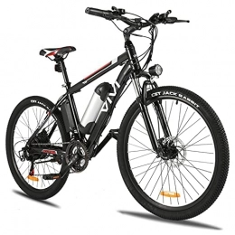 Vivi Fahrräder VIVI 26 Zoll Elektrofahrrad für Erwachsene, 250W Mountainbike E Bike Herren Damen, 21-Gang Elektro Fahrrad 25KM / H, 36V 8AH Lithium-Ionen-Akku Ebike (White&Black)