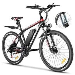 Vivi Fahrräder Vivi E Bike Mountainbike Ebike Herren 26 Zoll Elektrofahrrad Elektrisches Fahrrad mit 36V 10.4 Lithium-Batterie und Shimano 21
