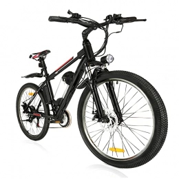 Winice Elektrische Mountainbike Winice Adult Electric Bike, 26'' Electric Bikes for Men&Woman, Electric Mountain Bike Bicycle with 21-Speed Gears / 48V / 12.5Ah / 36V / 8Ah Removable Battery, 4 Modes, 2 Mudguards