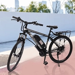 WSIKGHU E-Bike 26" E-Mountainbike Mit LCD-Display und Schutzblech 48V/10AH 21-Gang Elektrofahrrad Ausdauer 20-30KM Herren und Damen(165-185CM,130KG)