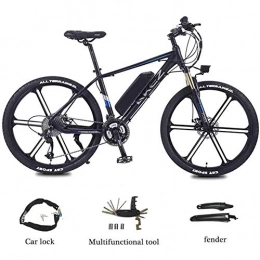 WXX Fahrräder WXX 350W Adult Electric Mountain Bike, 26Inch 36V E-Bike Mit 13Ah Lithium-Batterie, Doppelscheibenbremse Stadt Fahrrad Endurance Mileage 45Km, Schwarz, 8AH