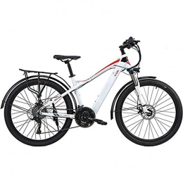 WXX Elektrische Mountainbike WXX Erwachsene Mountain elektrische Fahrrad-Aluminiumlegierung 27, 5 Zoll 27 Geschwindigkeit Wechsel Batterie Fahrrad Ebike, fr Outdoor Radfahren trainieren Reise, White red