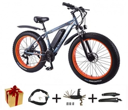 XCBY Elektrische Mountainbike XCBY E-Mountainbike, E-Bike - 350W 36V Mountainbike 26 Zoll 27-Gang Fat Tire Snow Bike Abnehmbare Batterie Gray-50KM