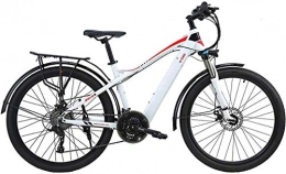 XINHUI Elektrische Mountainbike XINHUI Elektrische Schnee Fahrrad, Mountainbike 21-Gang-E-Fahrrad 27, 5 Zoll stilvolles Aluminiumlegierung Licht Hybrid-Bike, Weiß