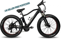 Nitrotek Fahrräder Zipper Stealth Elektro Fatbike Fahrrad 26 MTB 10Ah - Matt Schwarz