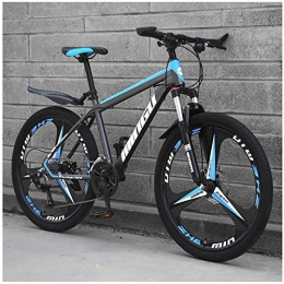Aoyo Fat Tire Mountainbike Aoyo 24-Zoll-Mountainbikes, Mens-Frauen-Carbon Steel Fahrrad, 30-Gang-Schaltung All Terrain Mountain Bike mit Doppelscheibenbremse, 21Vitesses, (Color : 21vitesses, Size : Cyan 3 Spoke)