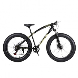 CENPEN Fahrräder CENPEN Outdoor-Sport Fat Bike Cross Country Mountainbike 26-Zoll-24-Gang Strand Schneeberg 4.0 große Reifen for Erwachsene Außenreit (Color : Black)