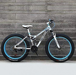 CXY-JOEL Fahrräder CXY-JOEL Fat Tire Mountainbike Für Erwachsene High Carbon Stahlrahmen Hardtail Dual Suspension Frame Doppelscheibenbremse 4, 0 Zoll Reifen-A_26 Zoll 24-Gang
