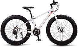 Eortzzpc Mountainbike, Rennradfahrräder Fahrräder Full Aluminium Fahrrad 26 Schneefettreifen 24 Geschwindigkeit MTB-Scheibenbremsen, für städtische Umwelt und Pendeln und von der Arbeit