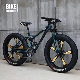 Ti-Fa Fahrräder Fahrrad 26 Zoll Fat Tire Mountain Trail Bike Doppelscheibenbremse High-Carbon Stahlrahmen Anti-Rutsch-Bikes für Jugendliche oder Erwachsene, 27 Speed