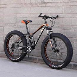 GMZTT Fat Tire Mountainbike GMZTT Unisex-Fahrrad. Adult Fat Tire Mountainbike, Off-Road Schnee-Fahrrad, Doppelscheibenbremse Cruiser Bikes, Strand Fahrrad 26 Zoll-Rder (Color : B, Size : 24 Speed)