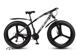 GUIO Fat Tire Mountainbike GUIO 26-Inch Double Disc Brake Wide Tire Variable Speed Adult Mountain Bike Fat Bike, 8