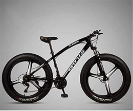 HCMNME Fat Tire Mountainbike Hochwertiges langlebiges Fahrrad Fahrrad Mountainbike for Erwachsene, 26 4, 0 Zoll Fat Tire Bike MTB, Hardtail High-Carbon Stahlrahmen, stodmpfender Gabel- und Doppelscheibenbremse Aluminiumrahmen