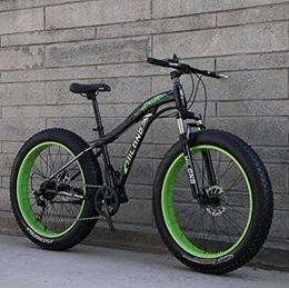 HongLianRiven Fat Tire Mountainbike HongLianRiven BMX Mountain Bikes, Fat Tire Hardtail High Carbon Stahlrahmen-Gebirgsfahrrad, Frhling Federgabel Mountainbike, Doppelscheibenbremse 6-11 (Color : E, Size : 24inch 27 Speed)