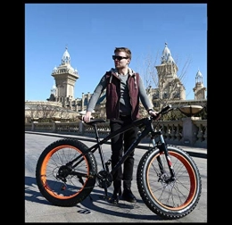 JCX Fahrrad 26 Zoll 27 Speed-Scheibenbremse Fat Bike 26 Zoll 26x4.0 Fat Tire Bike Schnee Oil Federgabel Plus-Fat Tire Sport und Unterhaltung, billig und Qualitt (Color : Black)