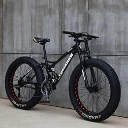 KILCVEM Mountainbike, 26 Zoll (66 cm) - Fat Tyre (4.0 cm) - 24-Gang - Erwachsene Mountain Trail Bike - Fahrrad mit Vorderseite Rückseite Vollfederung und Doppelte Scheibenbremse,Cyan