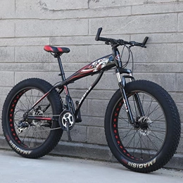 LHQ-HQ Fahrräder LHQ-HQ Adult Mountain Trail Bike, 26"Fat Tire, 27-Gang, Rahmen Aus Kohlenstoffhaltigem Stahl, Gabelaufhängung, Shimano-Schaltkit, Belastung 200 Kg, B