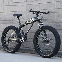 LHQ-HQ Fahrräder LHQ-HQ Adult Mountain Trail Bike, 26"Fat Tire, 27-Gang, Rahmen Aus Kohlenstoffhaltigem Stahl, Gabelaufhängung, Shimano-Schaltkit, Belastung 200 Kg, E