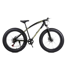 LHQ-HQ Fat Tire Mountainbike LHQ-HQ Outdoor-Sport-Fat Bike, 26-Zoll-Lang Mountainbike 21-Gang-Strand Schneeberg 4.0 große Reifen for Erwachsene Außenreit Outdoor-Sport Mountainbike (Color : Black)
