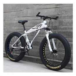 LIYONG Super Bike! berquere die Berge! Erwachsene Mountain Bikes, Jungen Mdchen Fat Tire Mountain Trail Fahrrad, Doppelscheibenbremse Hardtail Mountainbike, High-Carbon Stahlrahmen -SD004
