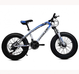LJLYL Fahrräder LJLYL Fat Tire Mountainbike-Fahrrad für Kinder und Jugendliche, 20-Zoll-Räder MBT Bikes Rahmen aus Kohlenstoffstahl, stoßdämpfende Vorderradgabel und Doppelscheibenbremse, B