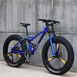 LJLYL Fahrräder LJLYL Mountainbike für Herren und Damen, Rahmen aus Kohlenstoffstahl, mechanische Scheibenbremse, 26-Zoll-Aluminiumlegierungsräder, Blau, 7 Speed