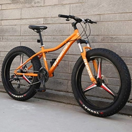 DelongKe Fat Tire Mountainbike Mountainbike, 26 Zoll (66 cm) mit doppelter Aufhängung, rutschfeste Scheibenbremse, variable Off-Road-Speed-Rennräder für Männer und Frauen, 27 Gänge, E