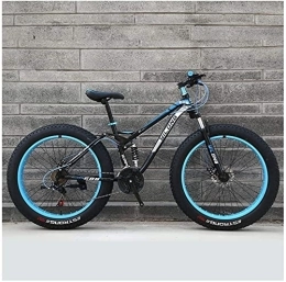 HOYDU Fat Tire Mountainbike Mountainbikes für Herren und Damen, Rahmen aus Kohlenstoffstahl, Hardtail-Mountainbike mit Doppelscheibenbremse, All-Terrain-Fahrrad, 26 Zoll, 27 Gänge