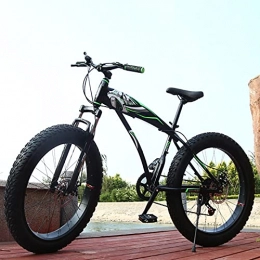 MSG ZY Fat Tire Mountainbike MSG ZY Snowbike, MTB-Fahrrad, Rahmen aus kohlenstoffhaltigem Stahl, 26", 27-Gang-All-Terrain-Fahrrad, Mountainbike mit doppelt gefederter Doppelscheibenbremse