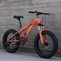 MYPNB Fat Tire Mountainbike MYPNB BMX Fat Tire Bike Fahrrad, Mountainbike for Erwachsene und Jugendliche mit Scheibenbremsen und Frühling-Federgabel, High Carbon Stahlrahmen 5-25 (Color : B, Size : 20inch 27 Speed)