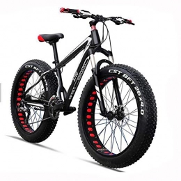 MYSZCWCF 26 Zoll Mountainbike aus Aluminiumlegierung 21-Gang Scheibenbremsen Vollständig aufgehängt 4.0 Fat Wheel Fahrrad (Color : Red)