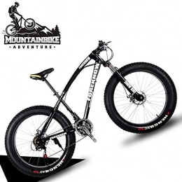 NENGGE Fahrräder NENGGE 20 Zoll Mountainbike Fette Reifen Fahrräder für Damen, Mädchen Hardtail MTB mit Gabelfederung & Scheibenbremsen, Rahmen aus Kohlenstoffstahl, Schwarz, 21 Speed